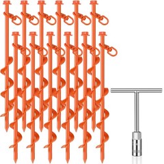 Heavy Duty Ground Anchors for Outdoor Decor & Camping – 12 Pcs, 12 Inch