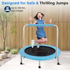 SereneLife Light Blue Mini Trampoline