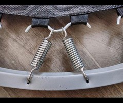 Replacement Mini Trampoline Springs Heavy Duty Galvanized 3.4 Inch 8.7 cm