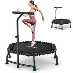 ANCHEER 50 Inch Rebounder Trampoline for Adults 550LBS