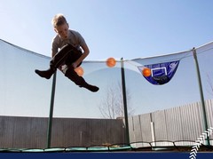 Botabee Trampoline Basketball Hoop & Mini Balls | Waterproof & Safe Dunking NEW