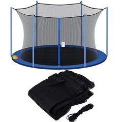 SPORTYOUTH Trampoline Net Replacement, 12ft 13ft 14ft 15ft Round Frame Trampo…