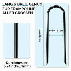 Ground Anchor Ground Anchor, Tent Pegs Pegs, High Wind, Heavy Duty Trampoline Ground Anchor…