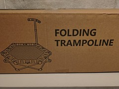 Mini Portable/Foldable Trampoline w/Handle, Adults, Black, 330 lbs., Limit, NIB