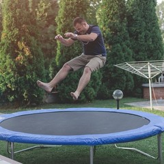 Giantex Replacement Trampoline Mat Fit 14′ Frame w/80 V-Hooks Using 5.5″ Spring