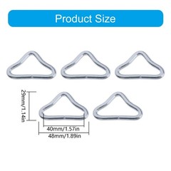 5Pcs High Strength V Rings for Trampoline Replacement Repair Triangle Buckle