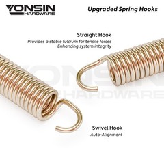 Trampoline Springs Heavy Duty Swivel Straight Hooks Stainless Steel Tool