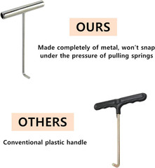 Trampoline Spring Puller, 2 Pack Stainless Steel Springs Hook Tool