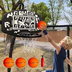 Basketball Hoop for Trampoline, Fits Straight and Curved Pole Trampoline Basketb