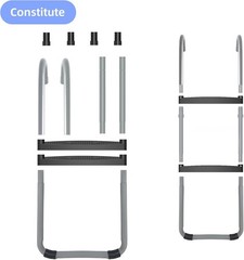 Trampoline Ladder, 2 Steps with Wide Steps, Trampoline Storage Bag, Universal…