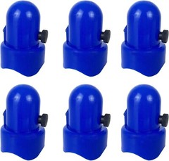 Large Trampoline Enclosure Pole Caps with Screw-In Bolts, Only Fit for Pole 1.5