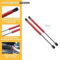 Front Hood Lift Supports Gas Springs Shocks Struts for 2006-2010 Hummer Red