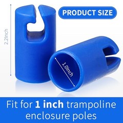 6 Pcs 1 Inch Trampoline Net Pole Cap Trampoline Enclosure Pole caps