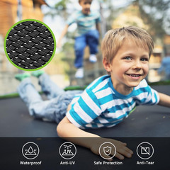 SKOK Trampoline for Kids,400Lbs Outdoor Trampoline with Net-Astm Approved Trampo
