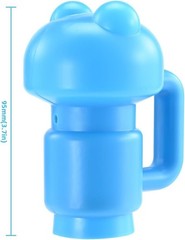 6-Piece Trampoline Enclosure Pole Cap Set in Blue – For 1.26in Diameter Poles