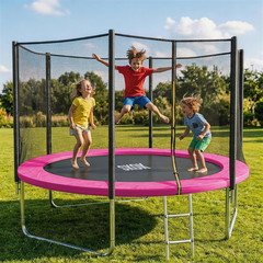 SKOK Trampoline for Kids,400Lbs Outdoor Trampoline with Net-Astm Approved Trampo