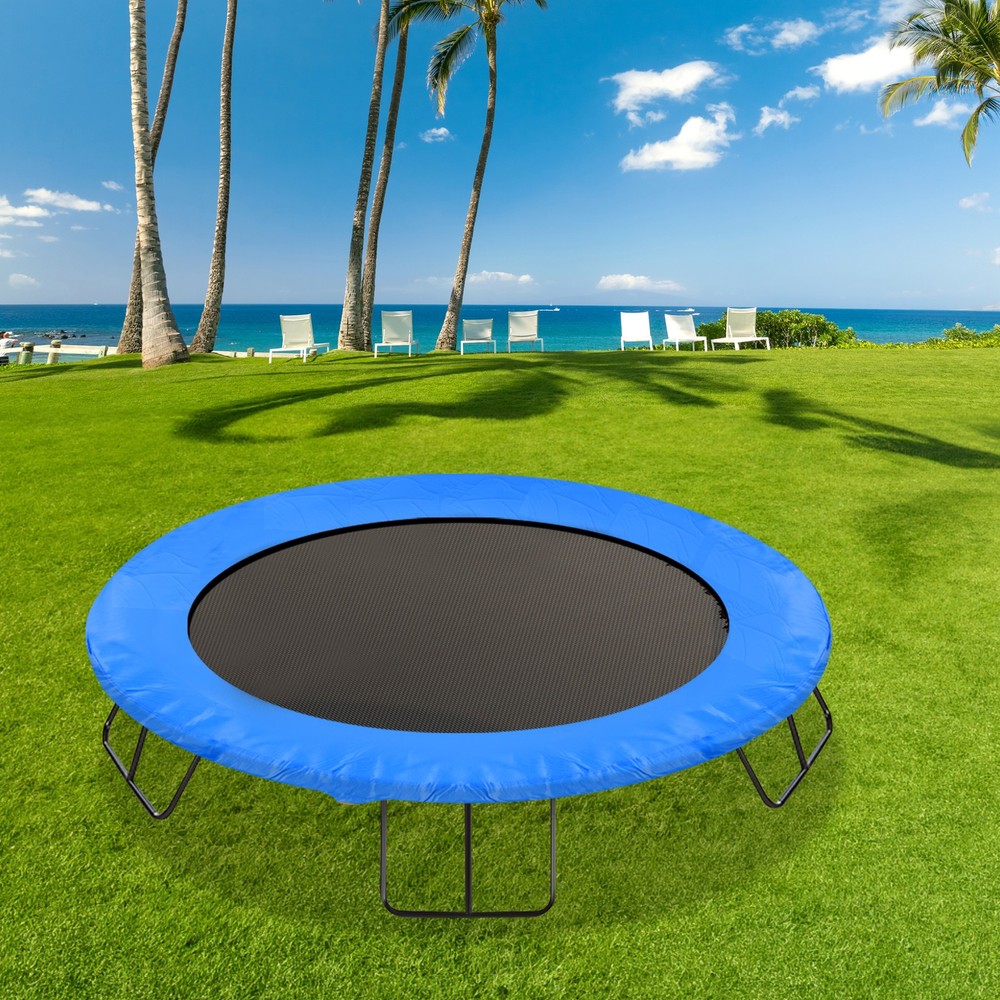 Blue Trampoline Pad Trampoline Protection Pad Replacement Safety Pad 8FT Round