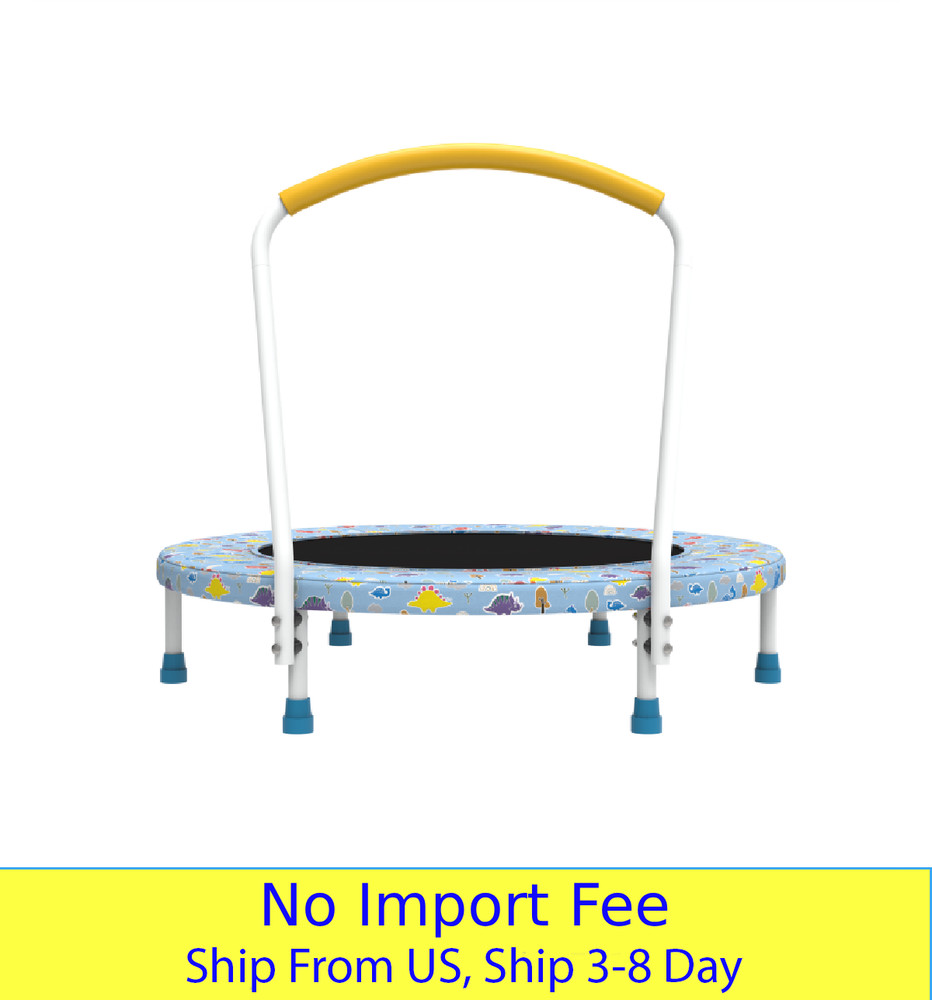 36 Inch Kids Mini Trampoline with Handle Indoor Outdoor Toddler Jumper