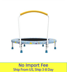 36 Inch Kids Mini Trampoline with Handle Indoor Outdoor Toddler Jumper