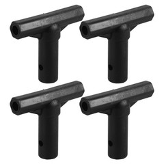 4Pcs Black PP Reusable T Shaped Tube Connectors Trampoline Accessories Set