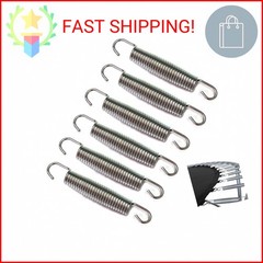 SquEqu 6 Pack Trampoline Springs Replacement 5.5 Inch Heavy Duty Stainless Steel