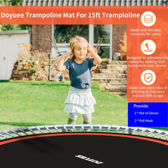 Trampoline Mat Replacement-Fits 15Ft Trampline Frame with 96/108 Rings for Choos