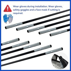 Universal Trampoline Fiber Glass Rods to Replace The For 15FT Trampoline Frame