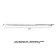Trampoline Enclosure Pole Set Galvanized Steel Single Pole Replacement Parts 42