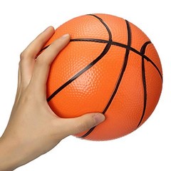 3 Packs 7 Inch Mini Inflatable Basketballs Plastic Replacement Basketballs