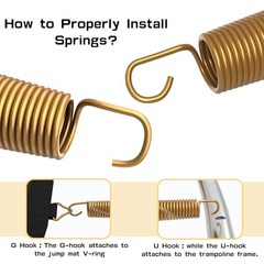 3.5″, 5.5″, 6.5″, 7″ Trampoline Springs with Free T-Hooks, 7.0inch 20