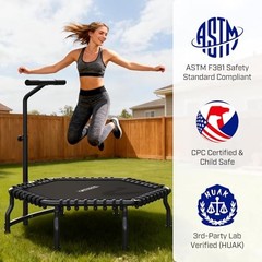 Fitness Rebounder 50 Inch 550LBS Bungee Bar