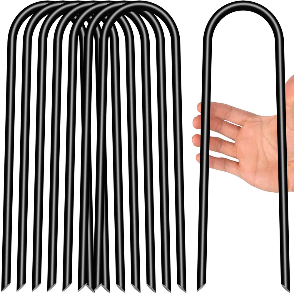 Heavy Duty Trampoline Stakes Anchors for High Wind Galvanized Steel 11.8″
