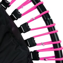 48″ Mini Fitness Trampoline & Rebounder Gym Equipment, Pink (Open Box)