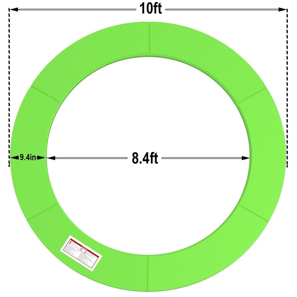10ft Replacement Trampoline Spring Cover, Multiple Colors
