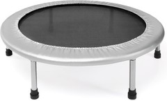 36″ Foldable Mini Trampoline Rebounder Adults W/ Smart Workout App Black