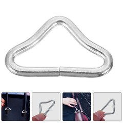 50 Pcs Stainless Steel Buckle Triangle Trampoline Replacement Parts