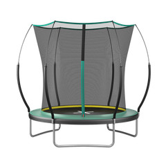 6FT Springfree No Gap Trampoline with Safety Net – Green