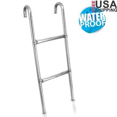 Weather Resistant Trampoline Ladder Galvanized Steel Safe Easy Access Steps New