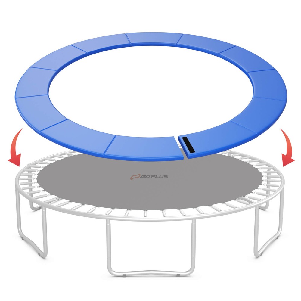 14FT Trampoline Spring Cover Universal Trampoline Replacement Pad w/Split Design