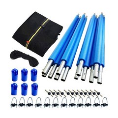 15FT Trampoline Net and Pole kit, Trampoline Poles Replacement with Enclosure…