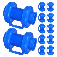 25Pcs Durable Plastic Trampoline Pole Covers Replacement Blue Easy Installation