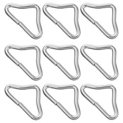 20pcs Stainless Steel Triangle Buckle V-Rings – Durable Trampoline Parts & DIY G