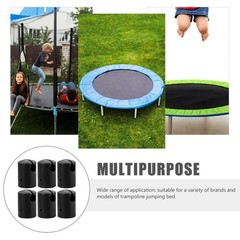 6 Pcs Trampoline Accessories Enclosure Pole Cap Replaceable Parts