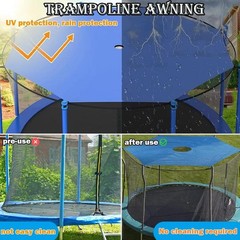 14 Ft Trampoline Sun Shade Cover, Trampoline Accessories, Outdoor Trampolines Aw