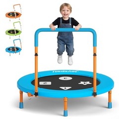 36 Inch Foldable Toddler Trampoline Spring Free