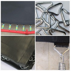 30 Pcs Trampoline Straps Iron Triangle 1.5 Inch Metal