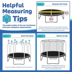 Trampoline Replacement Enclosure Surround Safety Net,Protective Top Ring Netting