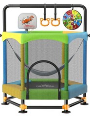 60″ Trampoline for Kids, Twinkoo 5FT Fortified Toddler Trampolines with Anti-…