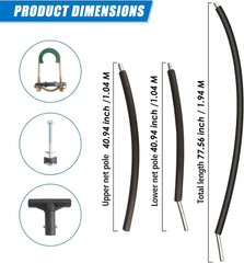 Trampoline Poles Replacement 1PCS, Trampoline Accessories Universal Replacement