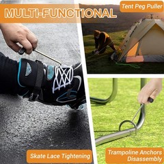 2 Pack Trampoline Spring Pull Tool, Trampoline Parts and , Stainless Steel T-…
